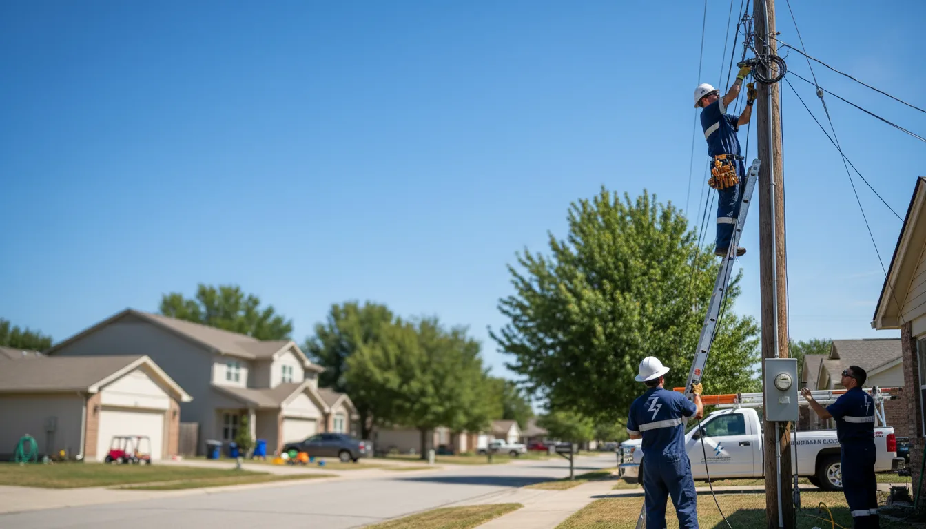 Residential electrician providing installation services in Early, TX